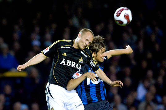 Nicklas Carlsson, AIK och Mikael  Dahlberg, Djurgården