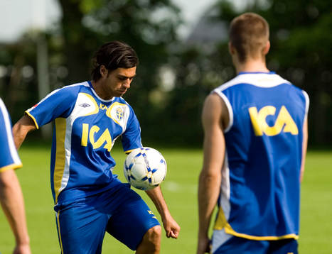 Fotboll, Sverige U21, träning, Imad Khalili