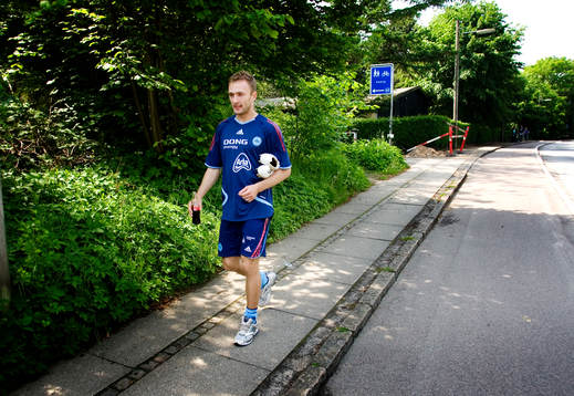 Danska landslaget tränar i Vedbaek. Dennis Rommedahl,