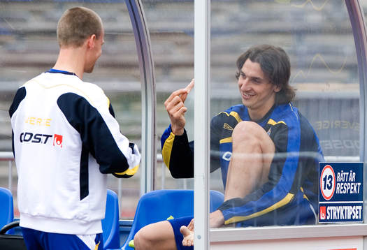 Zlatan Ibrahimovic, Sverige har problem med sin vänstra