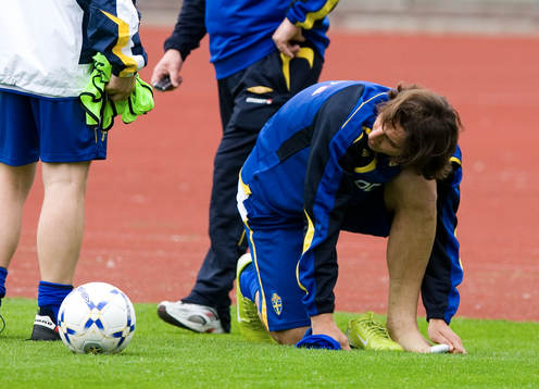Zlatan Ibrahimovic, Sverige har problem med sin vänstra