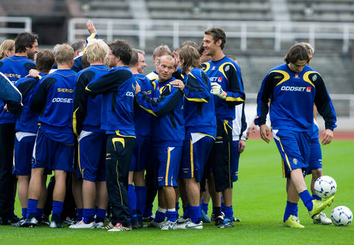 Fredrik Ljungberg och Zlatan Ibrahimovic, Sverige