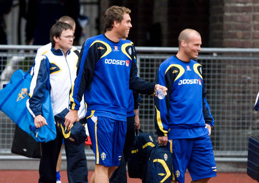 Johan Elmander och Fredrik Ljungberg, Sverige