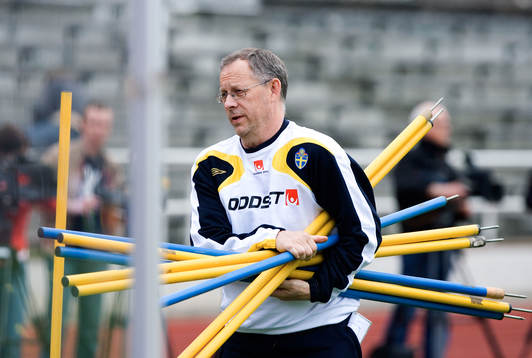 Plocke pinn med Lars Lagerbäck, förbundskapten, Sverige