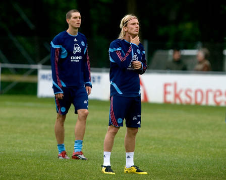Daniel Agger och Christian Poulsen, Danmark
