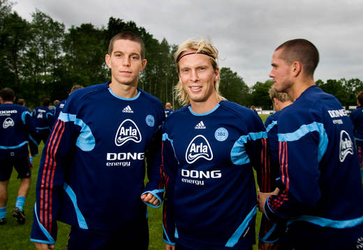 Daniel Agger och Christian Poulsen, Danmark