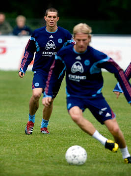 Daniel Agger och Christian Poulsen, Danmark
