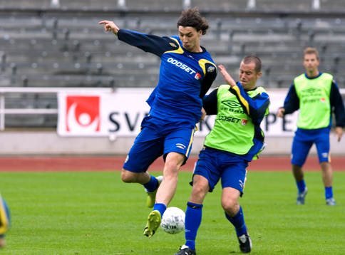 Zlatan Ibrahimovic och Daniel Andersson, Sverige