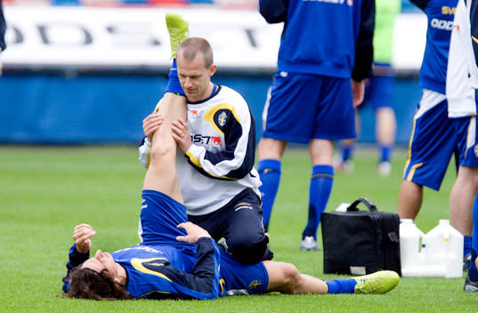 Zlatan Ibrahimovic, stretching