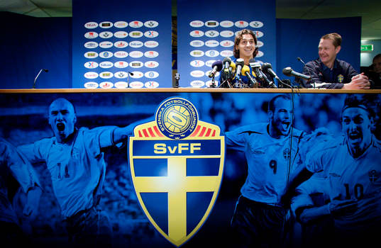 Presskonferens, Zlatan Ibrahimovic och Thomas Saleteg