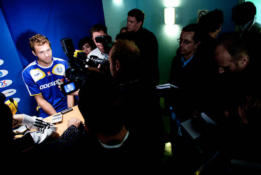 Presskonferens, Johan Elmander