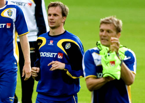 Tobias Linderoth och Marcus Allbäck, Sverige