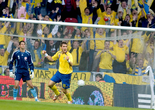 Johan Elmander, jubel
