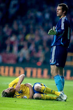 Markus Rosenberg, Sverige, Thomas Sörensen, Målvakt