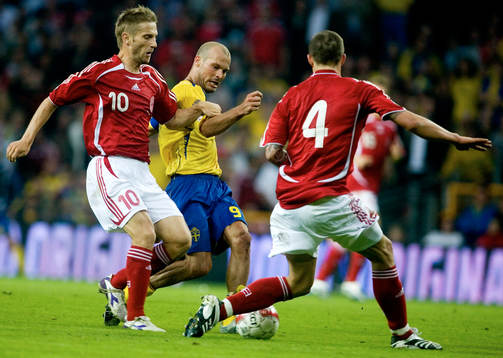 Fredrik Ljungberg, Sverige och Martin Jörgensen och Daniel