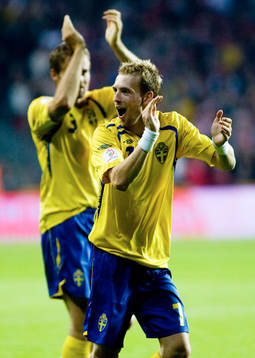 Christian Wilhelmsson, Sverige, jubel