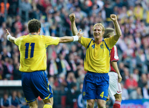 Jubel, Petter Hansson, och Johan Elmander