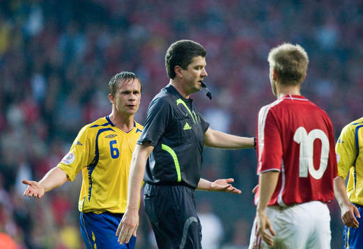 Domare, Herbert Fandel, Tobias Linderoth och Martin