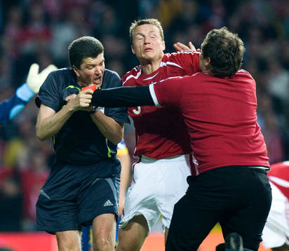 Fotboll, EM-kval, Danmark - Sverige