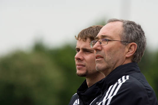Daniel Nilsson och Affe Jönsson, tränare, Hässleholm