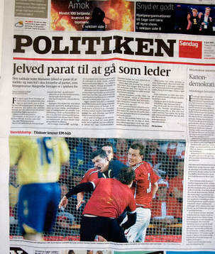 Fotboll, Danska tidningar skrev om "skandal-matchen".