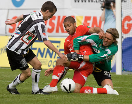 Linus Olsson, Sebastian Karlsson, målvakt, Landskrona och