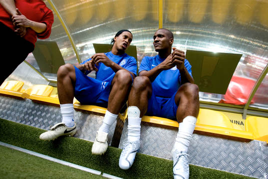 Ronaldinho och Gilberto, Brasilien på bänken