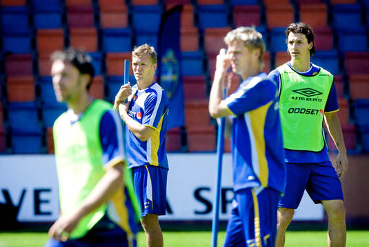 Rade Prica, Marcus Allbäck, Markus Rosenberg och Zlatan