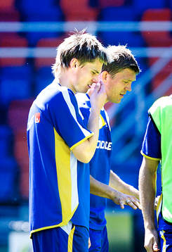 Markus Rosenberg och Marcus Allbäck