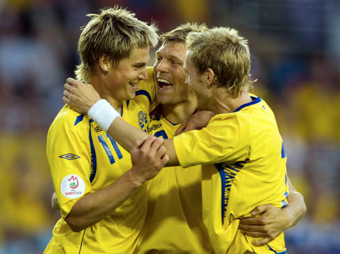 Markus Rosenberg, Marcus Allbäck och Christian
