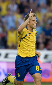 2-0, Anders Svensson. Jubel