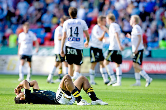 Wilton Figueiredo, AIK är missnöjd med dagens match,