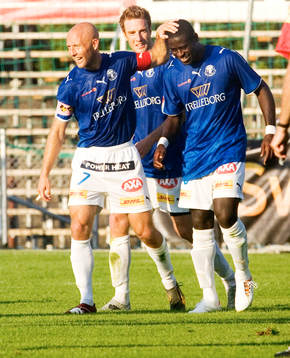 Mattias Thylander, Mikael Bengtsson och Michael Mensah,