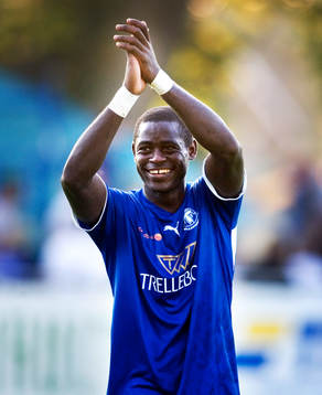 Michael Mensah, Trelleborg, jubel
