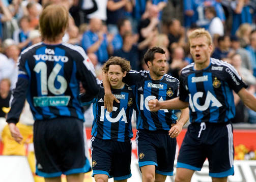 Andrej Komac och Matias Concha, Djurgården, jubel