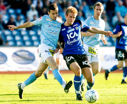 Yksel Osmanovski, Malmö och Jesper Westerberg, Halmstad