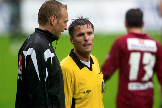 Zarko Kovacevic, domare, Niklas Andersson, fjärdedomare