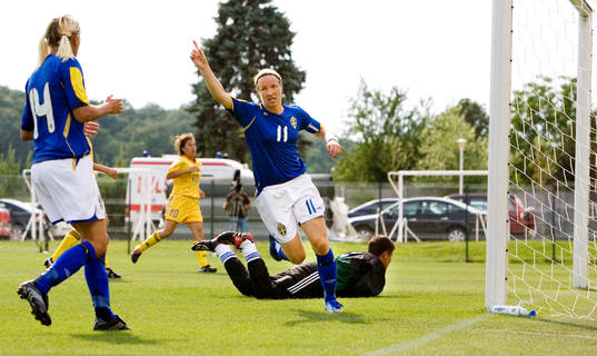Victoria Svensson, Sverige, jubel