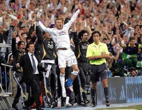 David Beckham, Real Madrid, jubel