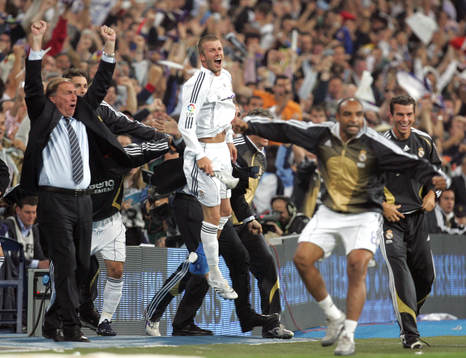 David Beckham, Real Madrid, jubel