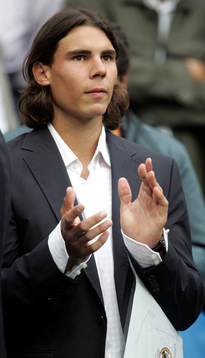 Rafael Nadal på läktaren