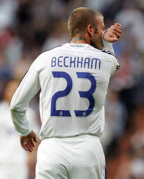 David Beckham, Real Madrid. Tatuering