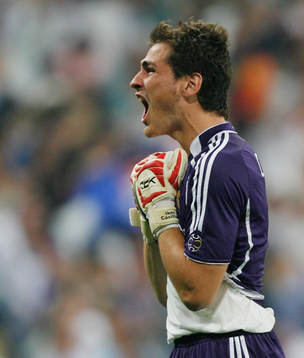 Iker Casillas, målvakt, Real Madrid, jubel, glädje