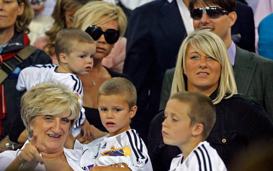 Familjen Beckham. David Beckhams syster Joanne Beckham,