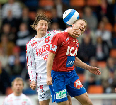 Lagkaptenerna Jonas Lindskog och Fredrik Gustafson i