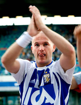 Jonas Wallerstedt, Göteborg, applåderar publiken