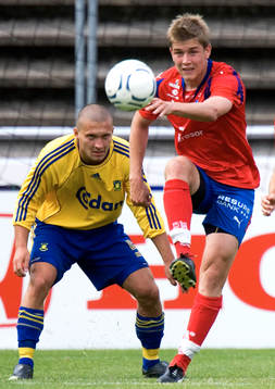 Fotboll, träningsmatch, Helsingborg - Bröndby