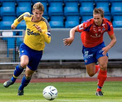 Fotboll, träningsmatch, Helsingborg - Bröndby