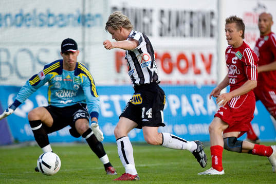 Håkan Söderstjerna och Jonas Bohlin, målvakt Degerfors