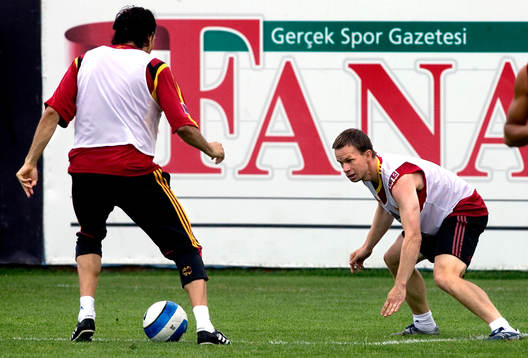 Tobias Linderoth första träningen i Galatasaray